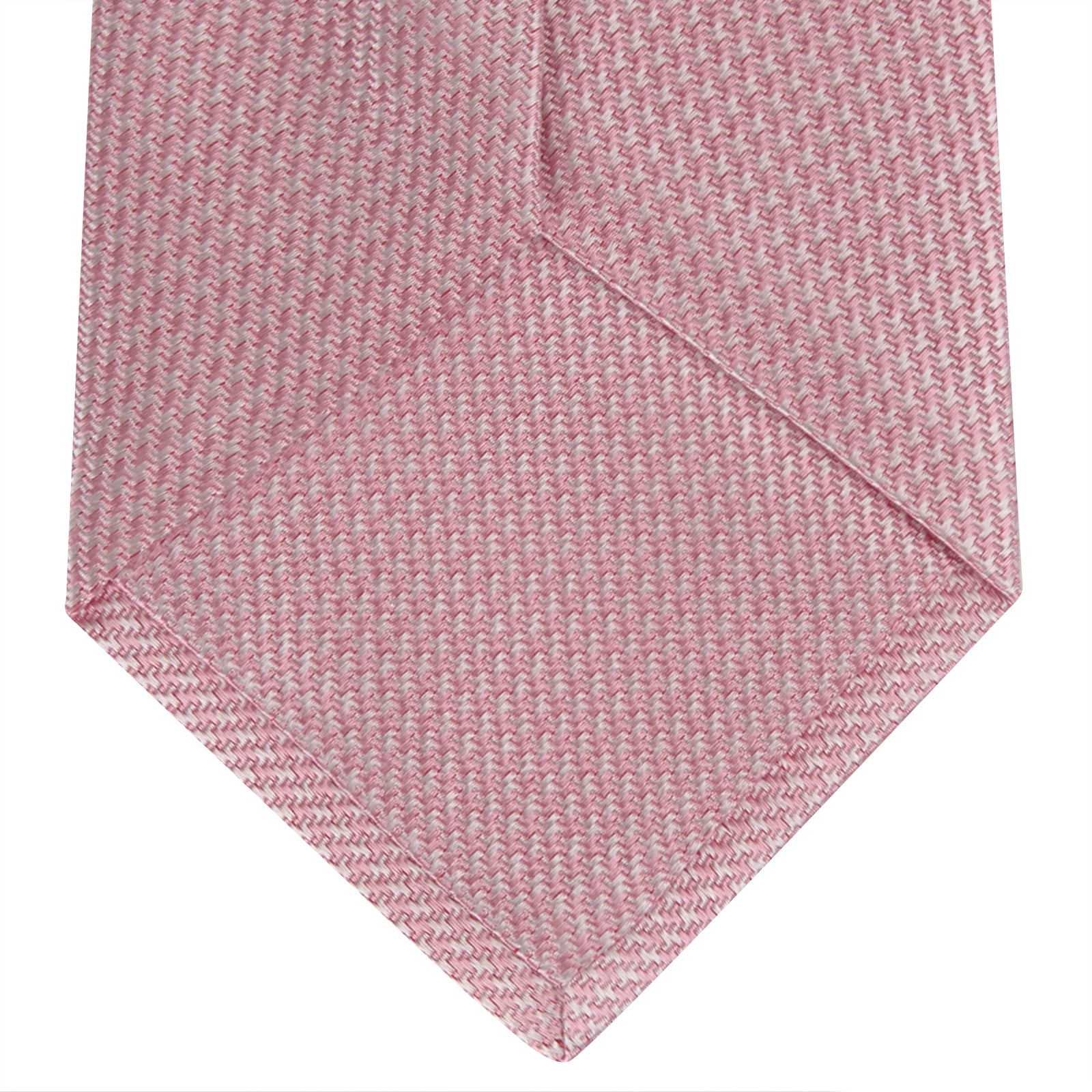 View 4 of product Pink Houndstooth Silk Tie