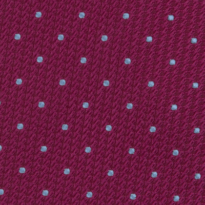Dark Pink and Blue Spot Lace Silk Tie Image 2