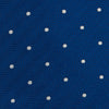 View 3 of product Royal Blue and White Small Spot Herringbone Silk Tie