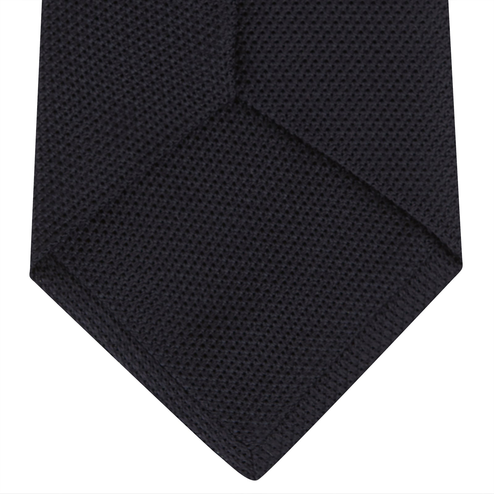View 4 of product Navy Grenadine Silk Tie