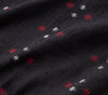 Black Silk Patterned Kimono Gown
