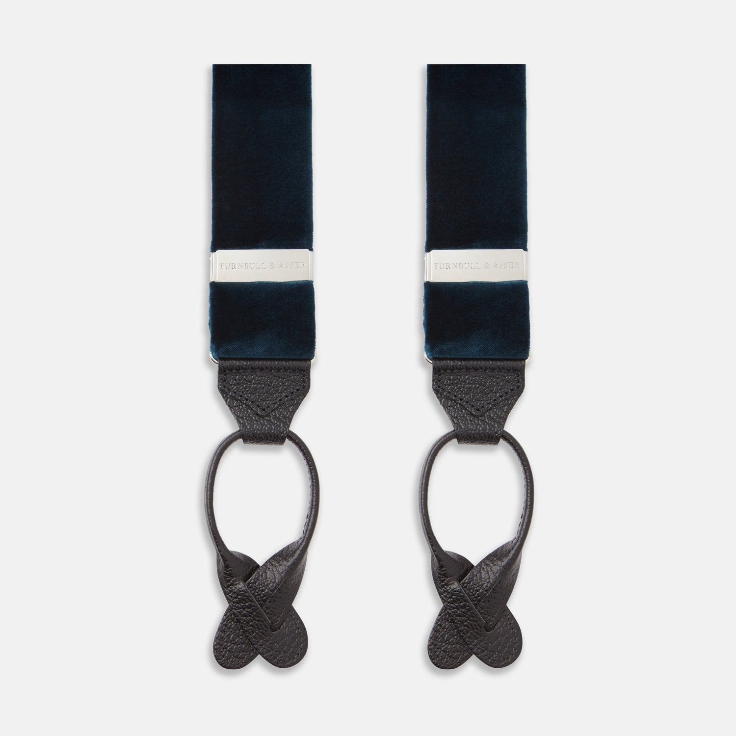 View 1 of product Teal Velvet buttoned Braces