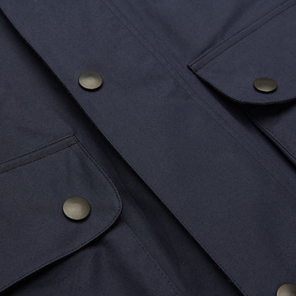 Navy Dry-Waxed Cotton Field Jacket Image 5