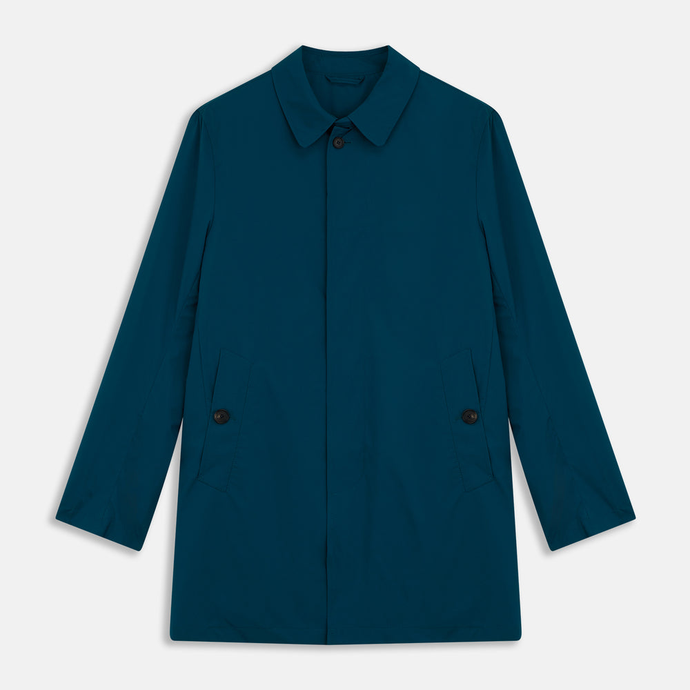 Blue Pack-Away Rain Mac