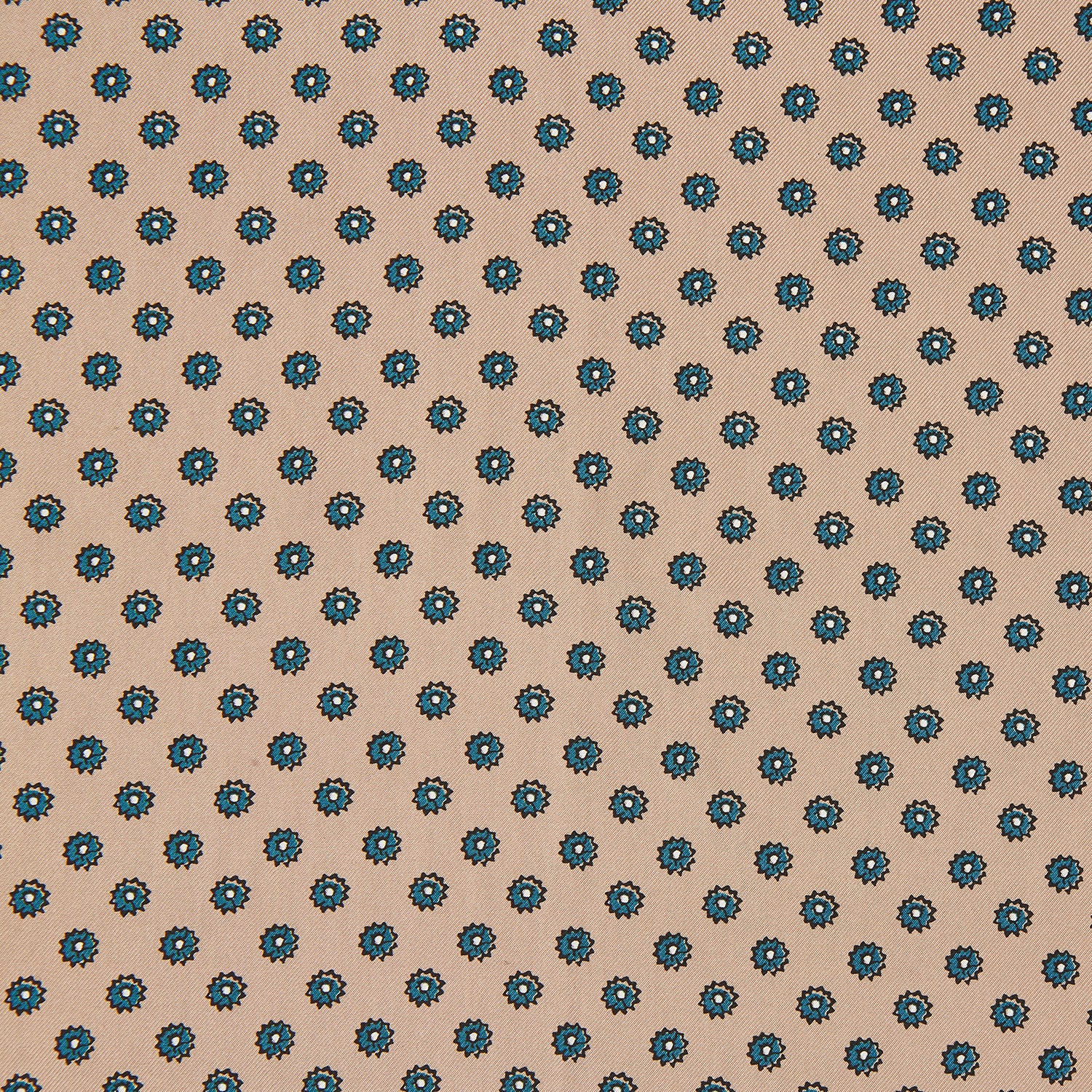 View 2 of product Copper Fine Floral Print Silk Pocket Square