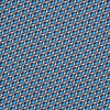Royal Blue Abstract Geometric Print Silk Pocket Square