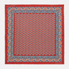 View 1 of product Red Neat Paisley Silk Pocket Square
