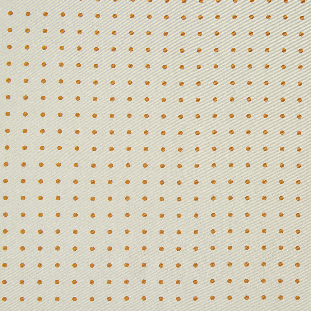 Cream Paisley Polka Dot Silk Pocket Square