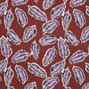 View 2 of product Red Abstract Feather Print Silk Pocket Square