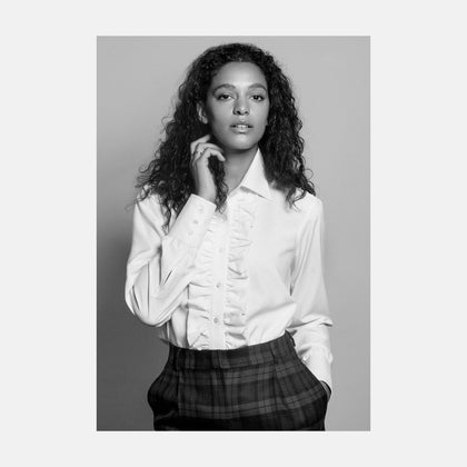 Turnbull and The Deck Cream Silk Romantic Shirt Image 1