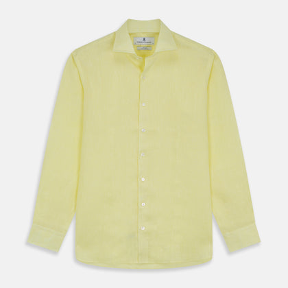 Cream Tailored Fit Shelton Shirt Image 1