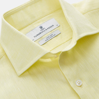 Cream Tailored Fit Shelton Shirt Image 3