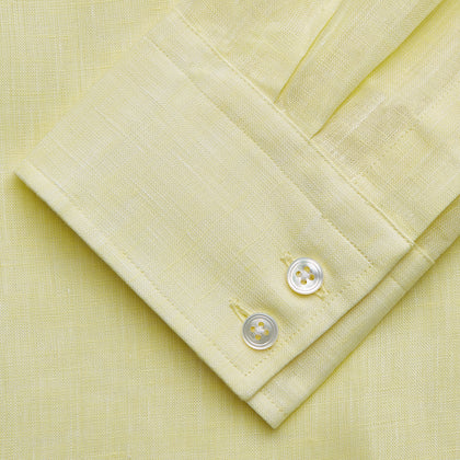Cream Tailored Fit Shelton Shirt Image 4
