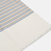 View 3 of product Cream Abstract Stripe Print Lightweight Wool Scarf