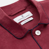 View 5 of product Burgundy Linen Modern Pyjama Set