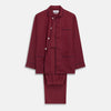 View 1 of product Burgundy Linen Modern Pyjama Set