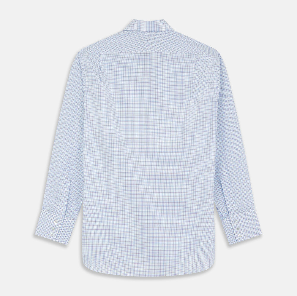 Purple Multi Check Regular Fit Mayfair Shirt