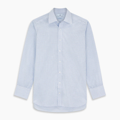Purple Multi Check Regular Fit Mayfair Shirt Image 5