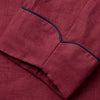 View 5 of product Burgundy Linen Piped Gown