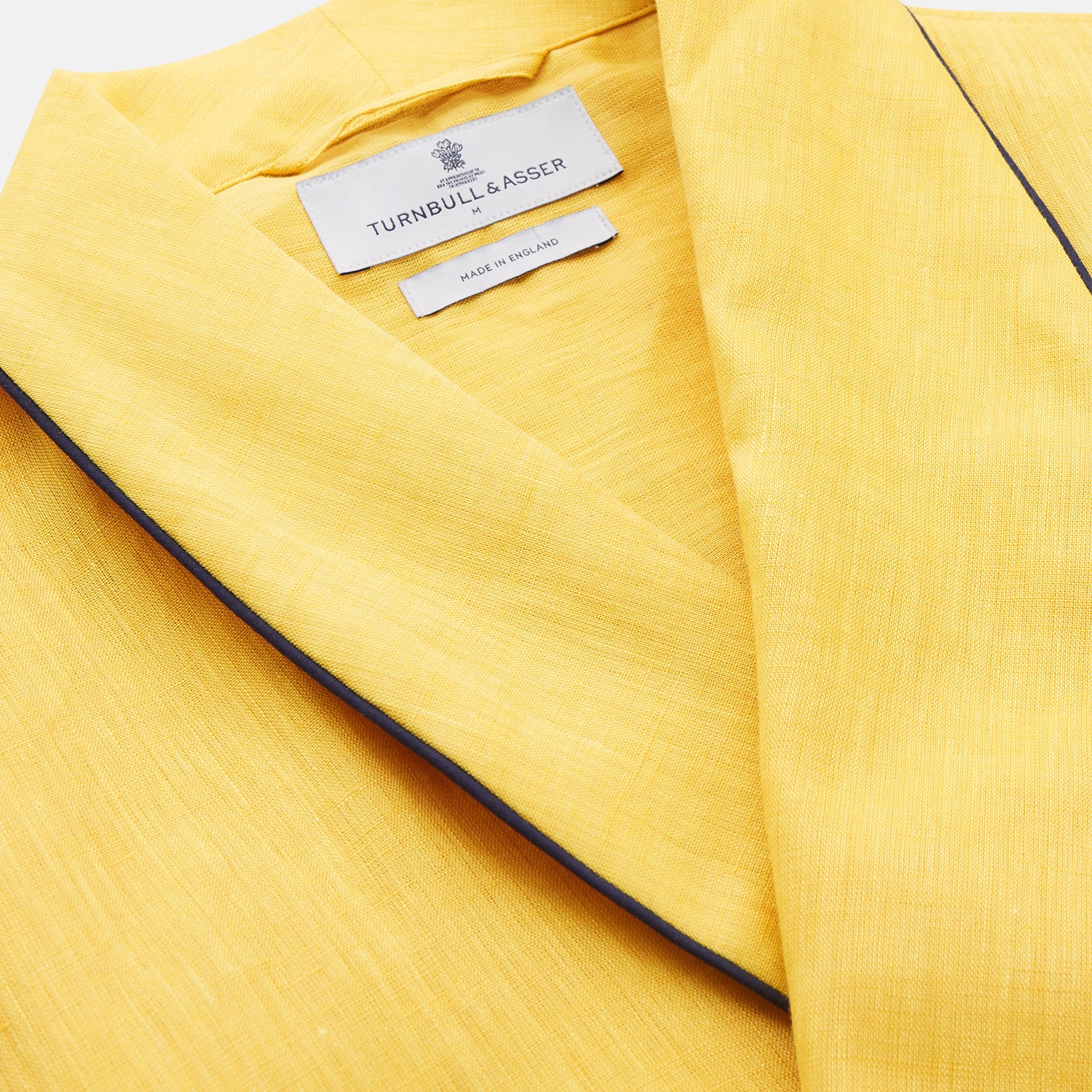 View 5 of product Ochre Linen Piped Gown