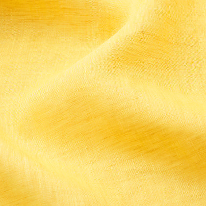 Ochre Linen Piped Gown Image 3