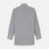 View 7 of product Yellow and Blue Fancy Check Regular Fit Shirt with T&A Collar