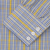 View 5 of product Yellow and Blue Fancy Check Regular Fit Shirt with T&A Collar