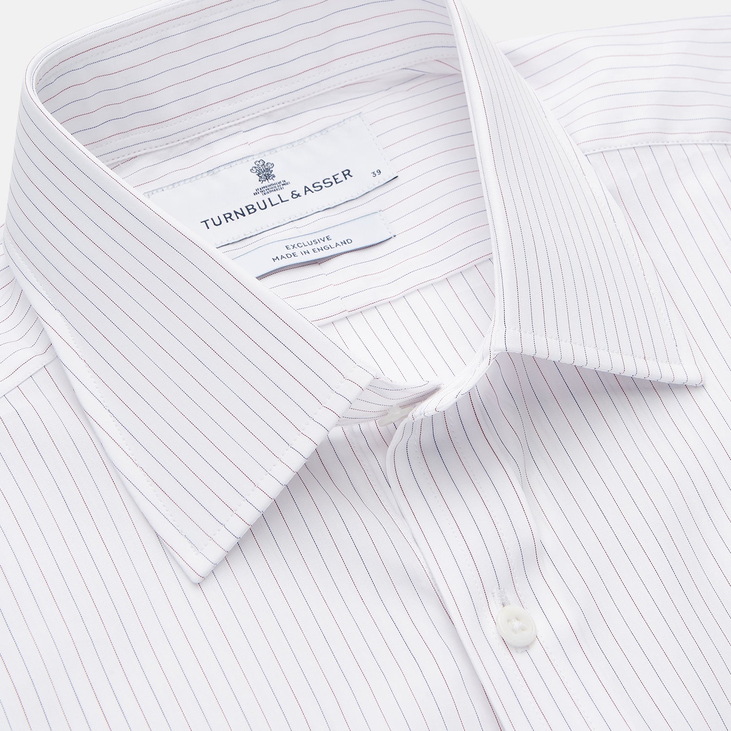 Red & White Stripe Sea Island Quality Cotton Regular Fit Mayfair Shirt