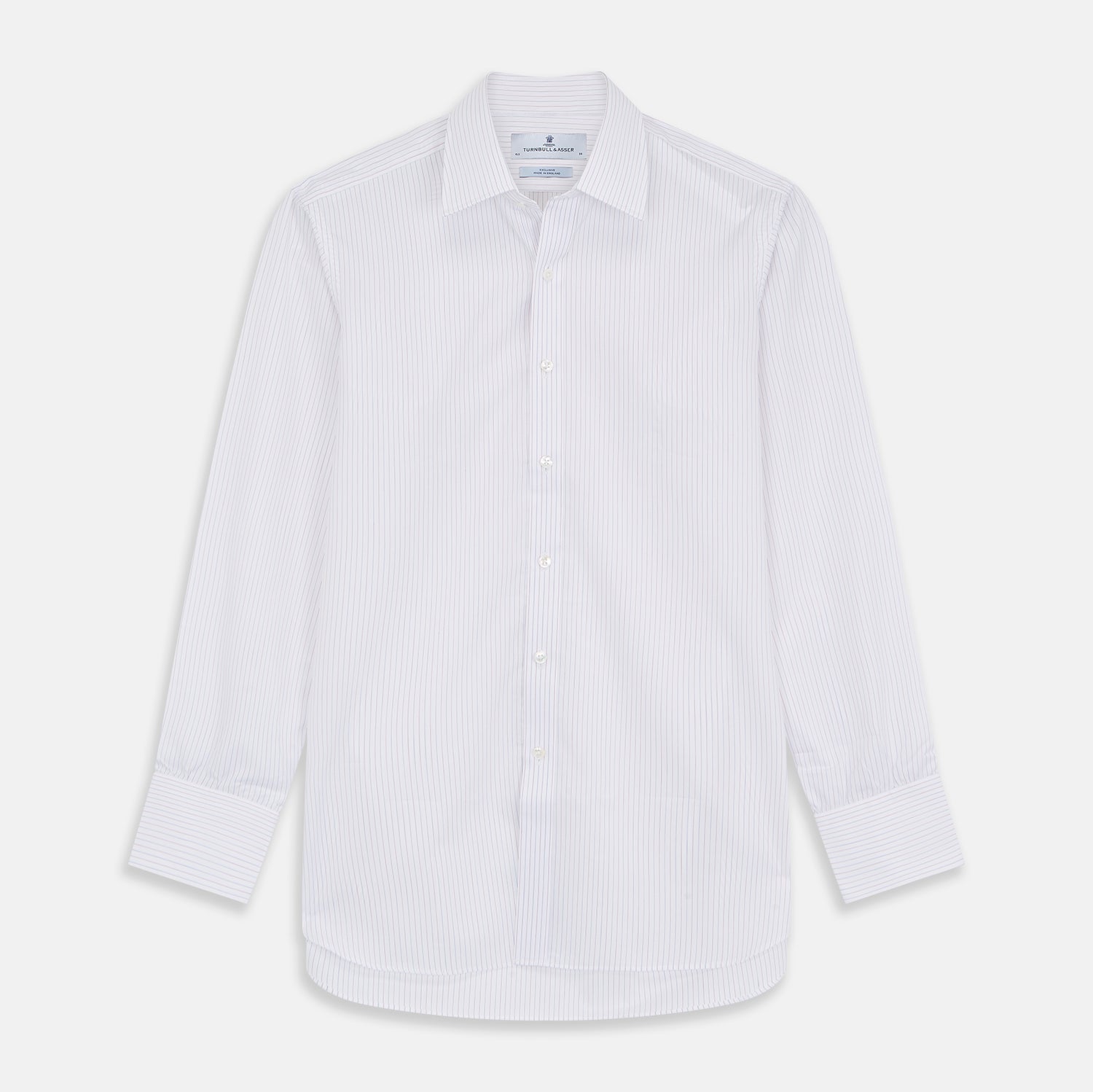 View 1 of product Red & White Stripe Sea Island Quality Cotton Regular Fit Mayfair Shirt