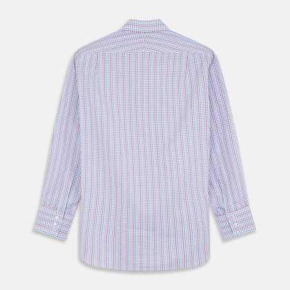 Red Multi Blazer Check Regular Fit Mayfair Shirt Image 4