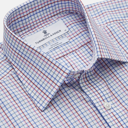 Red Multi Blazer Check Regular Fit Mayfair Shirt Image 1