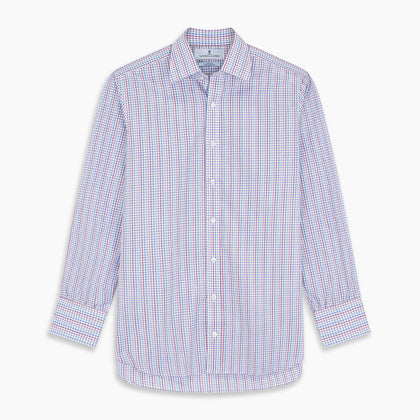 Red Multi Blazer Check Regular Fit Mayfair Shirt Image 5