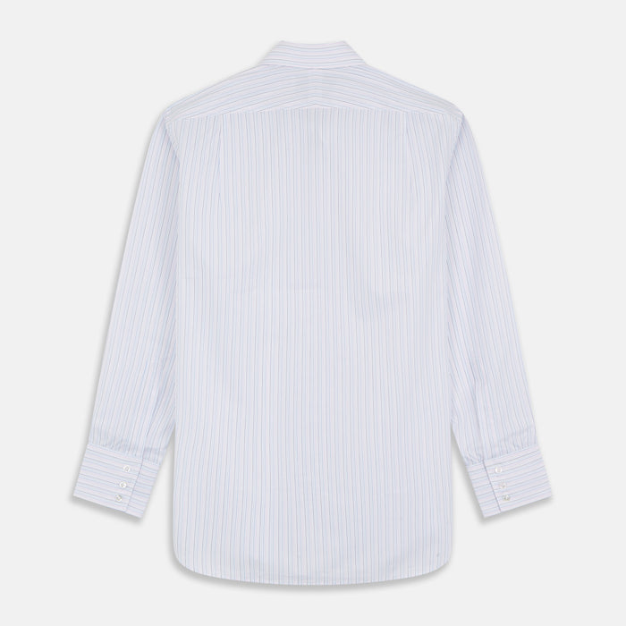 Blue Multi Stripe Regular Fit Mayfair Shirt Image 4
