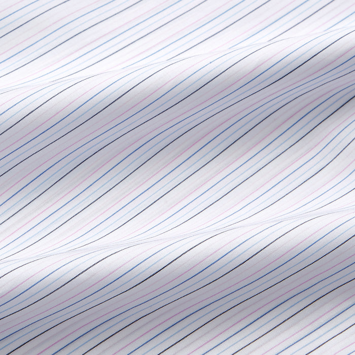 Blue Multi Stripe Regular Fit Mayfair Shirt Image 3