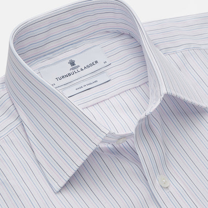 Blue Multi Stripe Regular Fit Mayfair Shirt