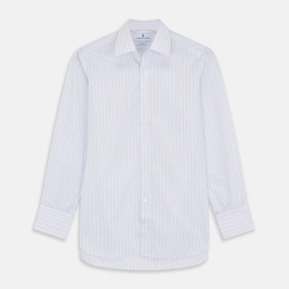 Blue Multi Stripe Regular Fit Mayfair Shirt