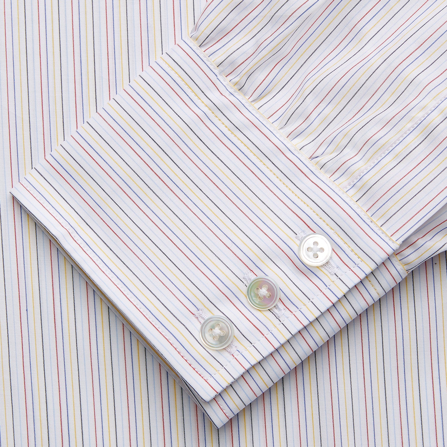 View 3 of product Red Multi Stripe Regular Fit Mayfair Shirt