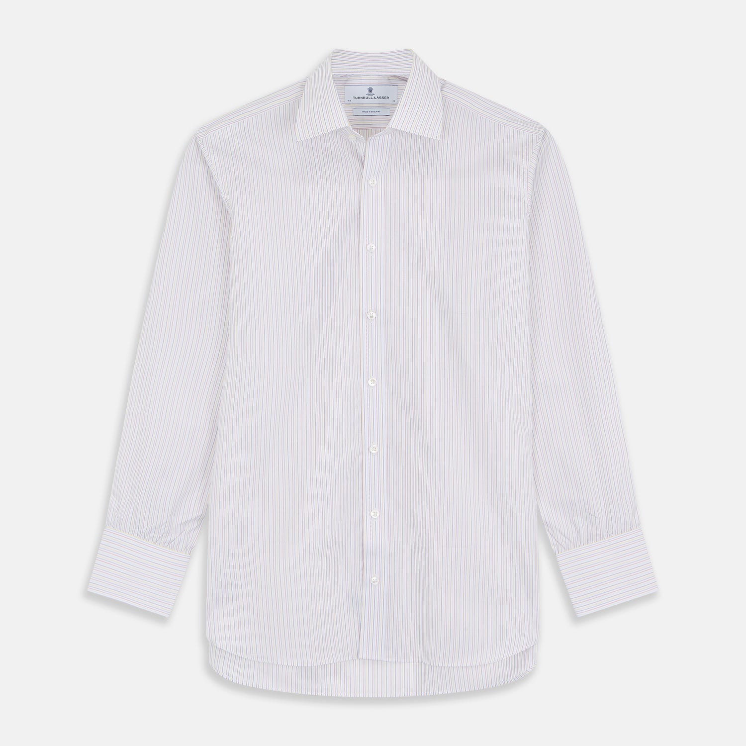 View 1 of product Red Multi Stripe Regular Fit Mayfair Shirt