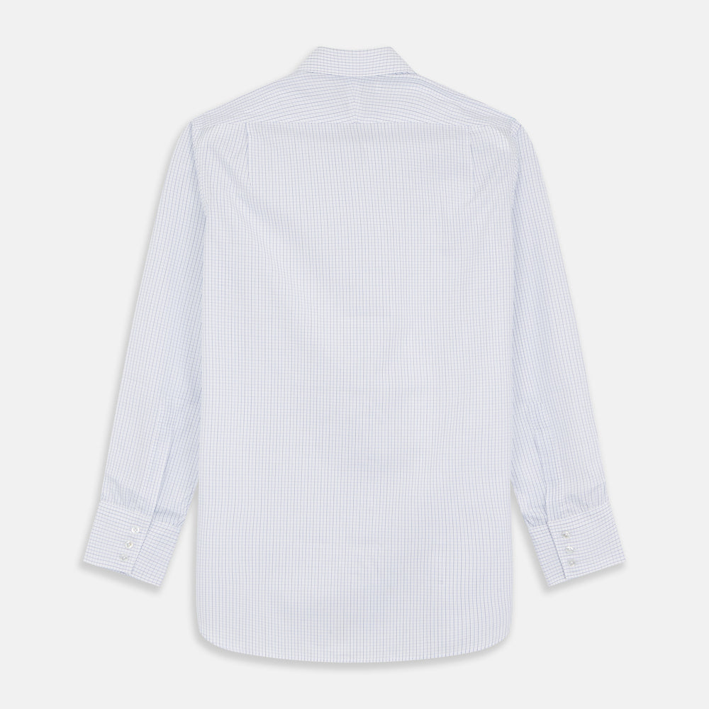 Blue Check Sea Island Quality Cotton Regular Fit Mayfair Shirt