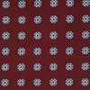 Burgundy Circle Motif Black Warp Silk Tie