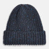View 1 of product Navy Donegal Ribbed Merino Hat