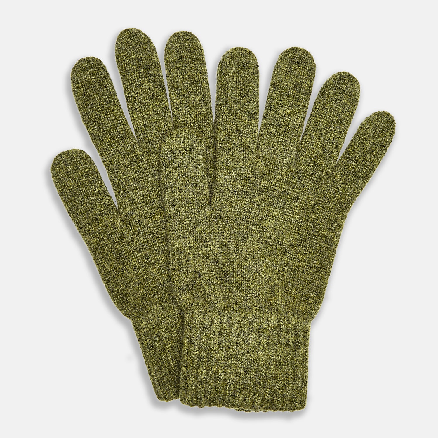 Green Multi Cashmere Gloves