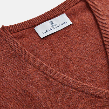 Burgundy Ifor Cashmere Slipover Image 1