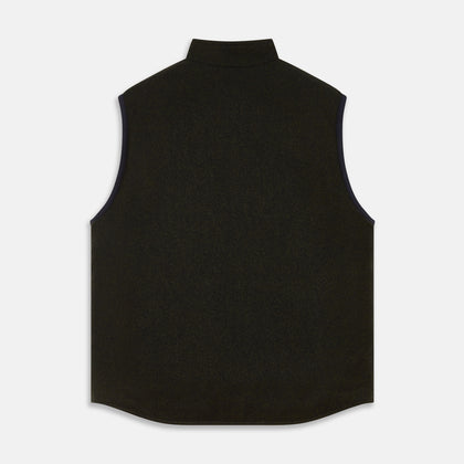 Dark Green Anderson Reversible Gilet Image 5