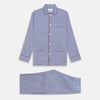 View 1 of product Navy & White Stripe Cotton Modern Pyjama Set