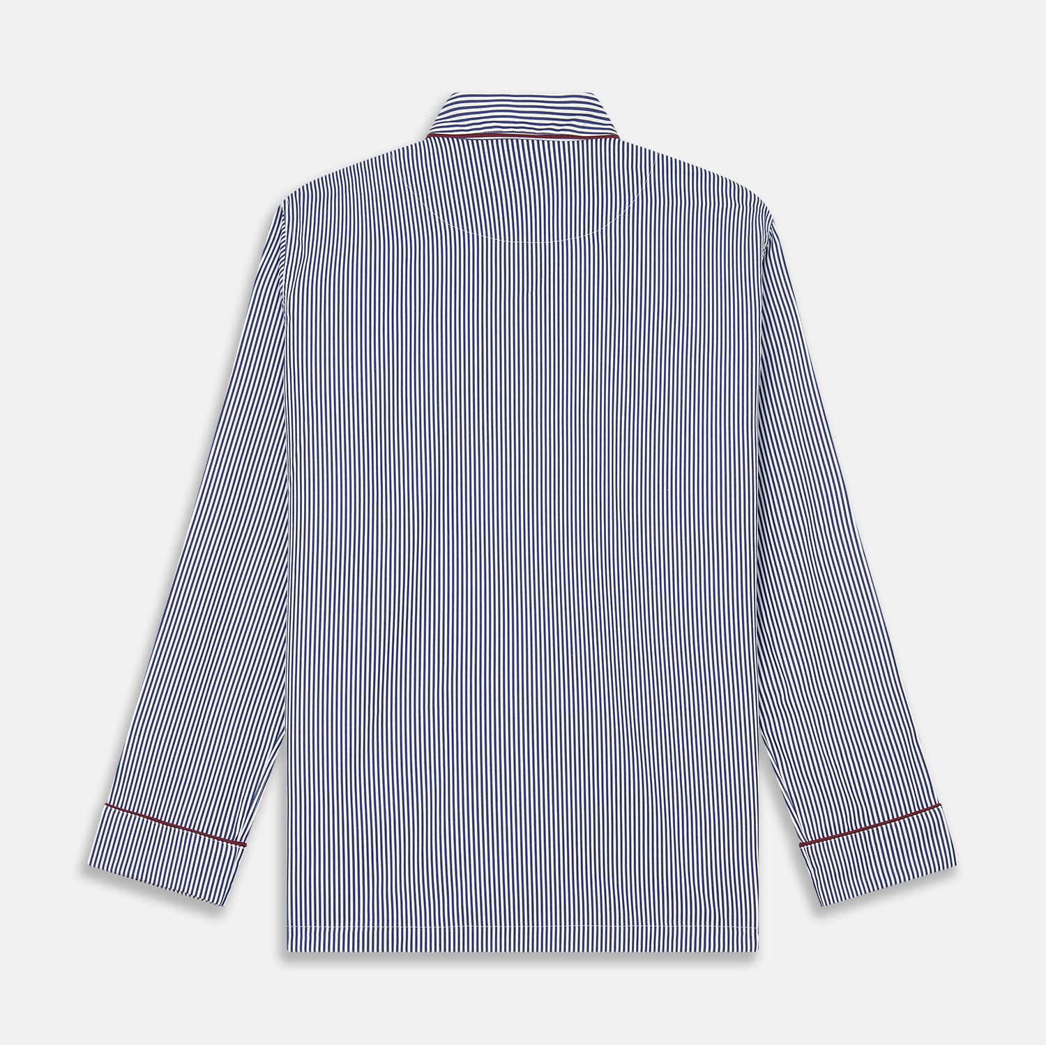 View 6 of product Navy & White Stripe Cotton Modern Pyjama Set