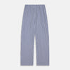 View 5 of product Navy & White Stripe Cotton Modern Pyjama Set