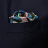 View 3 of product Pink Multi Crosses Double-Faced Silk Pocket Square