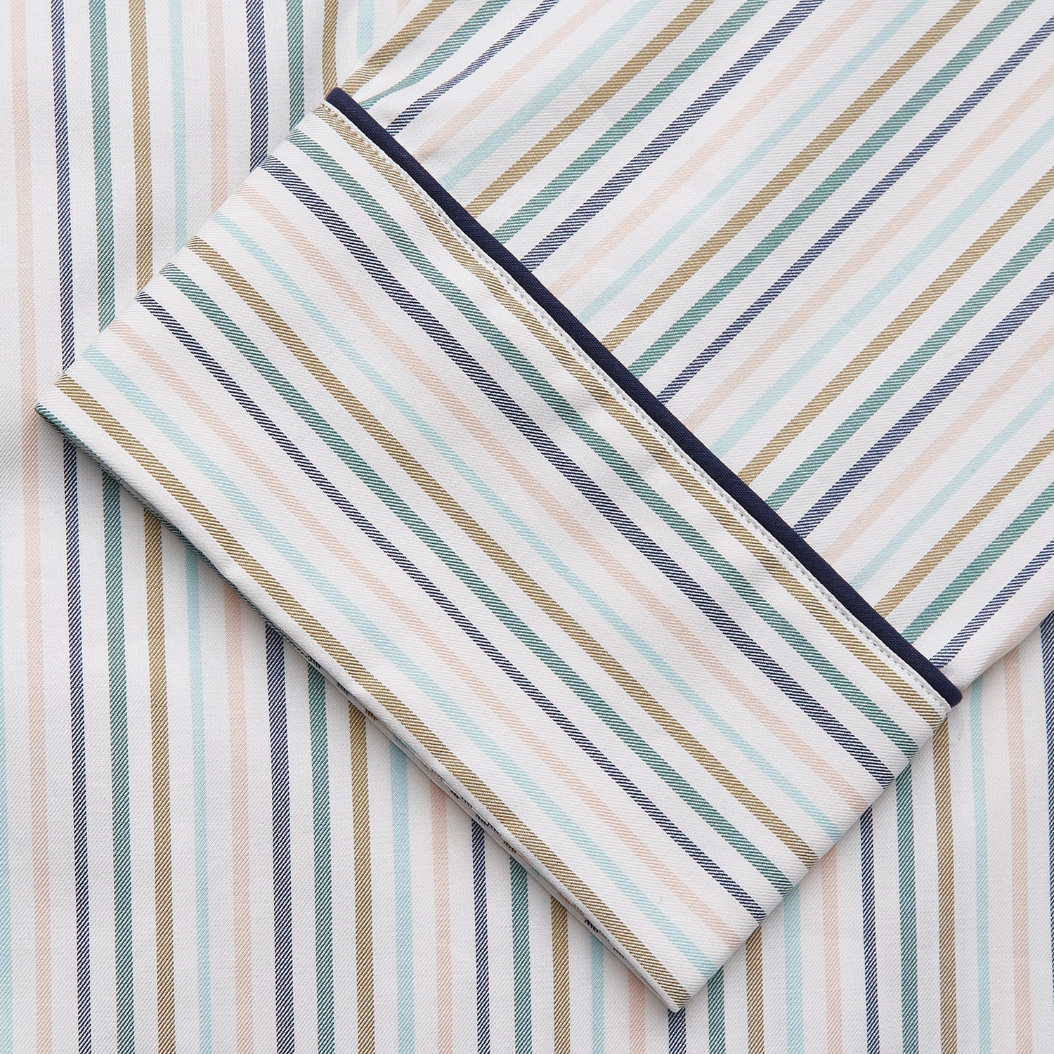 View 4 of product Green Multi Stripe Harriet Women’s Pyjama Set