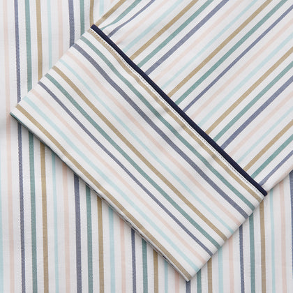 Green Multi Stripe Harriet Women’s Pyjama Set Image 3